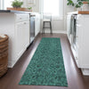 Piper Looms Chantille Floral ACN661 Teal Area Rug