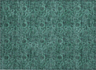 Piper Looms Chantille Floral ACN661 Teal Area Rug