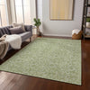 Piper Looms Chantille Floral ACN662 Aloe Area Rug Lifestyle Image Feature