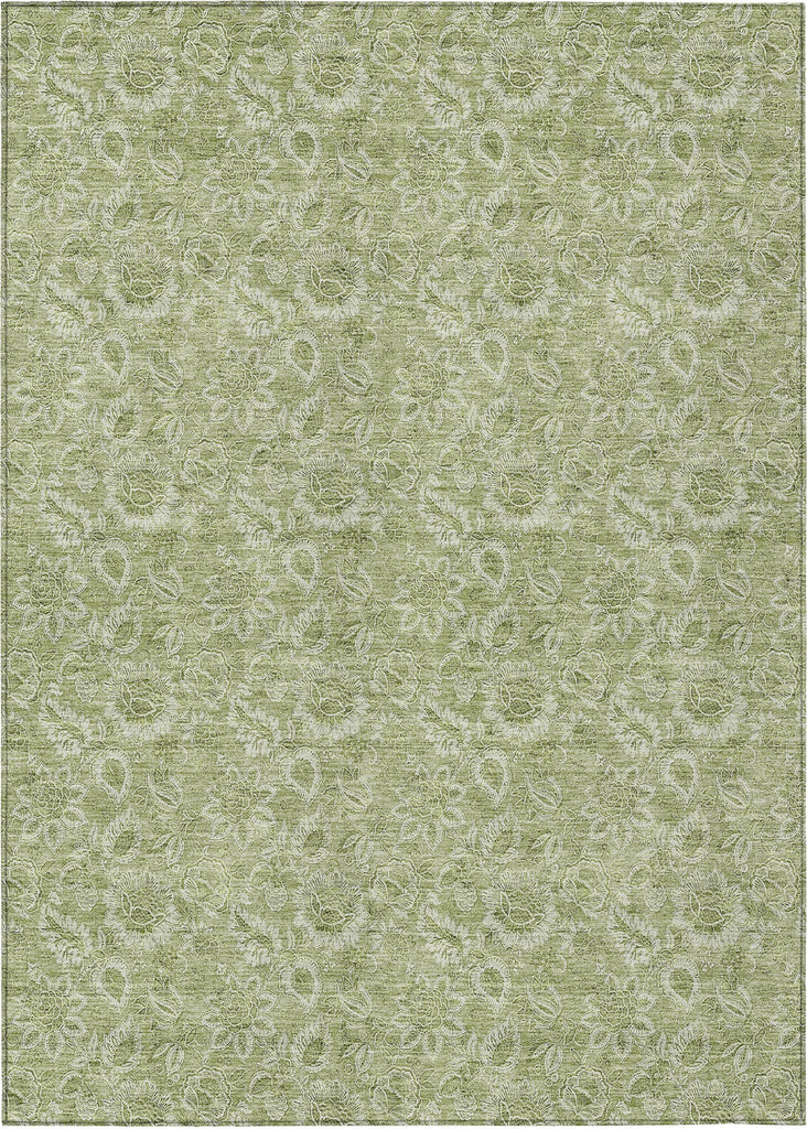 Piper Looms Chantille Floral ACN662 Aloe Area Rug