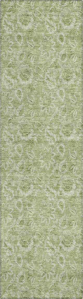 Piper Looms Chantille Floral ACN662 Aloe Area Rug