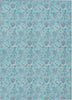 Piper Looms Chantille Floral ACN662 Aqua Area Rug