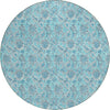 Piper Looms Chantille Floral ACN662 Aqua Area Rug