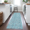 Piper Looms Chantille Floral ACN662 Aqua Area Rug