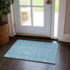 Piper Looms Chantille Floral ACN662 Aqua Area Rug