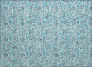 Piper Looms Chantille Floral ACN662 Aqua Area Rug