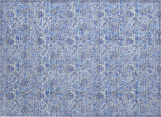 Piper Looms Chantille Floral ACN662 Blue Area Rug