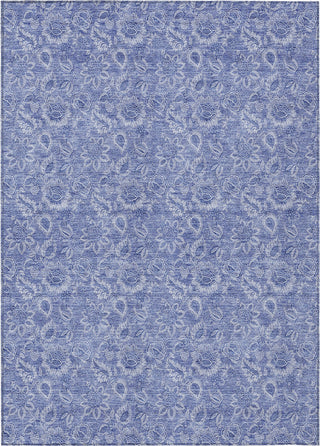 Piper Looms Chantille Floral ACN662 Denim Area Rug