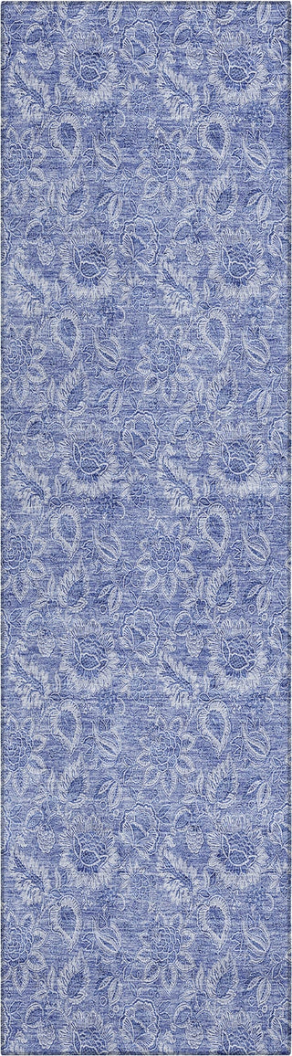 Piper Looms Chantille Floral ACN662 Denim Area Rug