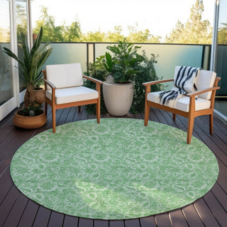 Piper Looms Chantille Floral ACN662 Green Area Rug