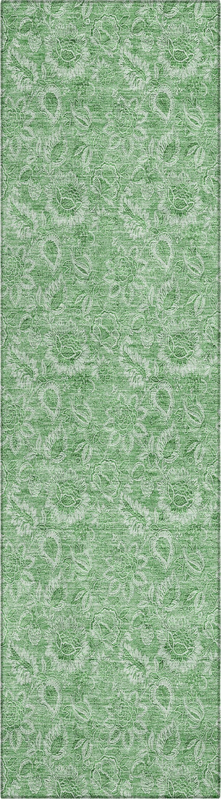 Piper Looms Chantille Floral ACN662 Green Area Rug