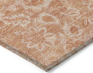 Piper Looms Chantille Floral ACN662 Salmon Area Rug