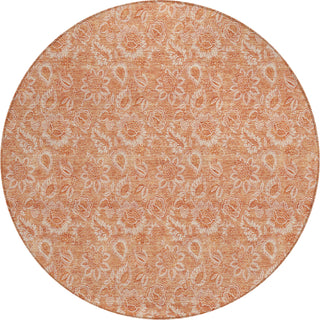 Piper Looms Chantille Floral ACN662 Salmon Area Rug