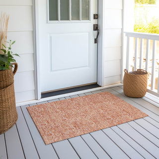 Piper Looms Chantille Floral ACN662 Salmon Area Rug