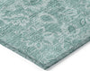 Piper Looms Chantille Floral ACN662 Teal Area Rug