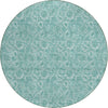 Piper Looms Chantille Floral ACN662 Teal Area Rug