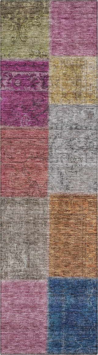 Piper Looms Chantille Patchwork ACN663 Copper Area Rug