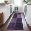 Piper Looms Chantille Patchwork ACN663 Eggplant Area Rug