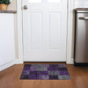 Piper Looms Chantille Patchwork ACN663 Eggplant Area Rug