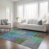 Piper Looms Chantille Patchwork ACN663 Green Area Rug