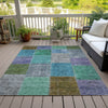 Piper Looms Chantille Patchwork ACN663 Green Area Rug