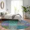 Piper Looms Chantille Patchwork ACN663 Green Area Rug