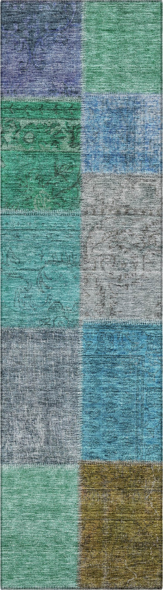 Piper Looms Chantille Patchwork ACN663 Green Area Rug