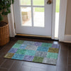 Piper Looms Chantille Patchwork ACN663 Green Area Rug