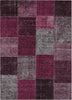 Piper Looms Chantille Patchwork ACN663 Merlot Area Rug