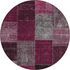 Piper Looms Chantille Patchwork ACN663 Merlot Area Rug