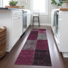 Piper Looms Chantille Patchwork ACN663 Merlot Area Rug