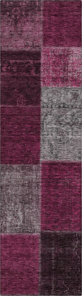 Piper Looms Chantille Patchwork ACN663 Merlot Area Rug