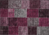Piper Looms Chantille Patchwork ACN663 Merlot Area Rug