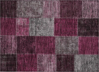 Piper Looms Chantille Patchwork ACN663 Merlot Area Rug