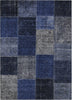 Piper Looms Chantille Patchwork ACN663 Navy Area Rug