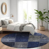 Piper Looms Chantille Patchwork ACN663 Navy Area Rug