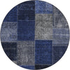 Piper Looms Chantille Patchwork ACN663 Navy Area Rug