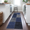 Piper Looms Chantille Patchwork ACN663 Navy Area Rug