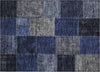 Piper Looms Chantille Patchwork ACN663 Navy Area Rug