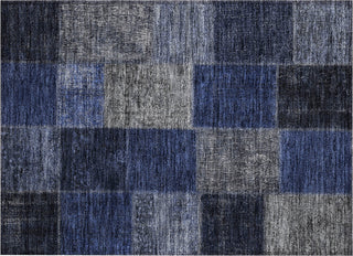 Piper Looms Chantille Patchwork ACN663 Navy Area Rug