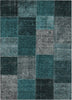 Piper Looms Chantille Patchwork ACN663 Teal Area Rug