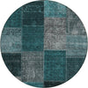 Piper Looms Chantille Patchwork ACN663 Teal Area Rug