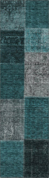 Piper Looms Chantille Patchwork ACN663 Teal Area Rug