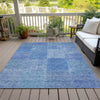 Piper Looms Chantille Patchwork ACN664 Denim Area Rug