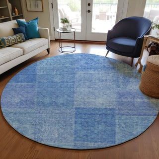 Piper Looms Chantille Patchwork ACN664 Denim Area Rug