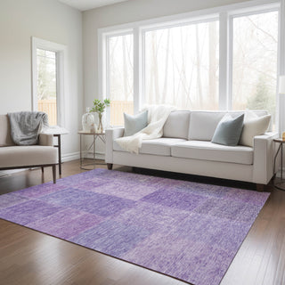 Piper Looms Chantille Patchwork ACN664 Lavender Area Rug