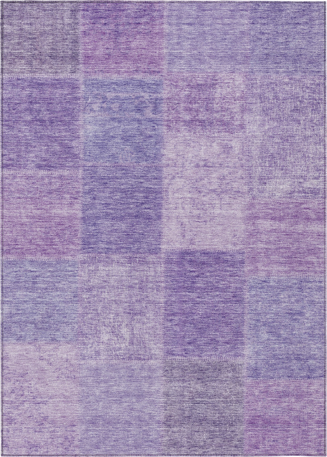 Piper Looms Chantille Patchwork ACN664 Lavender Area Rug