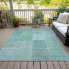 Piper Looms Chantille Patchwork ACN664 Teal Area Rug