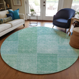 Piper Looms Chantille Patchwork ACN664 Teal Area Rug