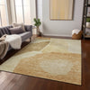Piper Looms Chantille Abstract ACN665 Beige Area Rug Lifestyle Image Feature